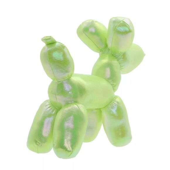Neon Green Halloween Balloon Dog Plush Stuffed Animal 8” Long Cute - Picture 2 of 8